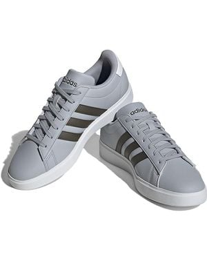 adidas Originals Grand Court 2.0 Shoes Halo/Shadow/Footwear 9 D - Gray
