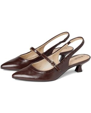 LifeStride Marilyn Slingback Shoes Shoes 7.5 W (C) Faux Leather - Brown