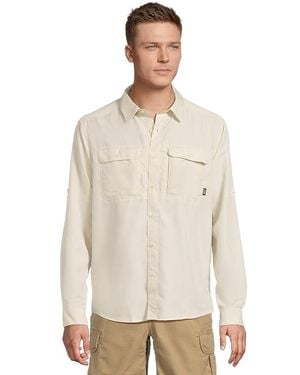 Mountain Hardwear Canyontm Long Sleeve Shirt Long Sleeve Button Up, Polyester - White