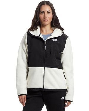 The North Face Retro Denali Hoodie Coat Dune/Tnf, Polyester - Black