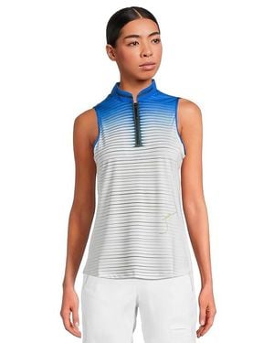 Jamie Sadock Flux Print Sleeveless Top Clothing, Polyester/Spandex - Blue