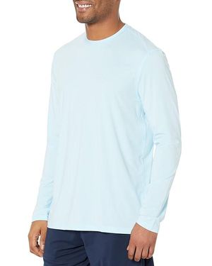 Johnnie-o Runner Long Sleeve Performance T-Shirt (Placid) Clothing - Blue