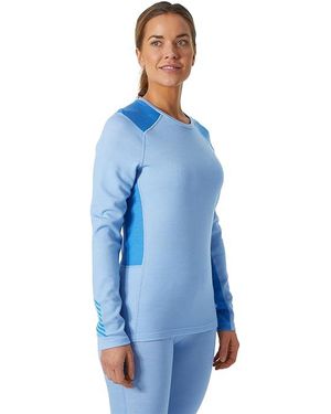 Helly Hansen Lifa Merino Midweight Crew (Bright) Clothing - Blue