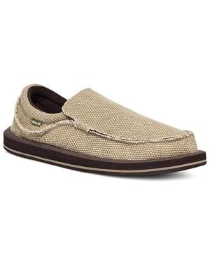 Sanuk Chiba (Tan 1) Slip On Shoes - Green