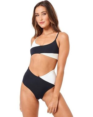 L*Space High Tide Bottoms Classic (/Cream) Swimwear - Black