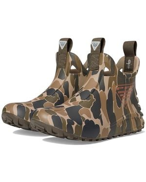 Columbia Docksider 6In Ankle Boots Rain Boots Oxford Tan/Cedar 8 D - Black