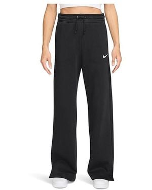 Nike Sportswear Phoenix Fleece High-Waisted Wide-Leg Pants Casual Pants/Sail Md (8-10) Cotton/Polyester - Black