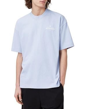 AllSaints Soleil Short Sleeve Crew T Shirt, Cotton - White