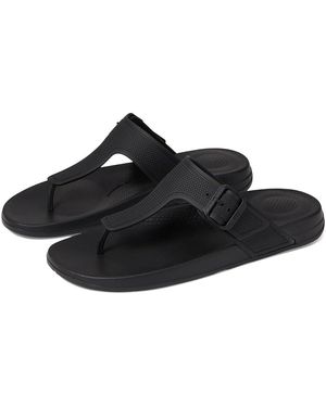 Fitflop Iqushion Adjustable Buckle Flip-Flops (All) Shoes - Black