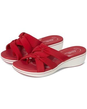 Clarks Breeze Rae Cam Sandals 11 D - Red