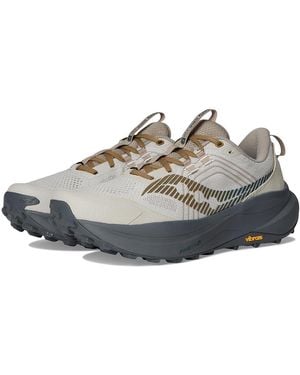 Saucony Xodus Ultra 4 Running Shoes Oat/Kodiak 8 D - Gray
