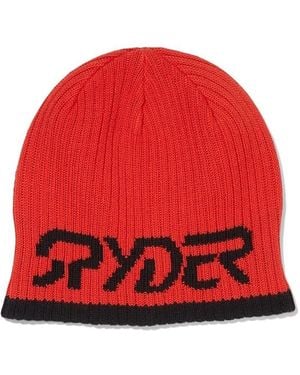 Spyder Logo Hat (Volcano) Caps - Red