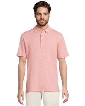 Tommy Bahama Laurito Beach Polo Clothing, Cotton/Linen - Pink