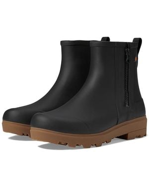 Bogs Holly Rain Zip Boots 6 B - Black