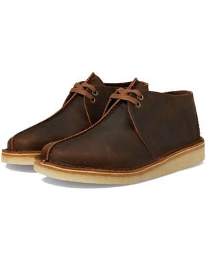 Clarks Desert Trek (Beeswax) Lace-Up Boots - Brown