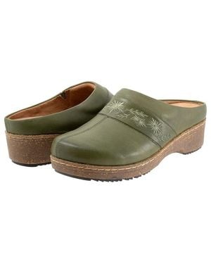 Softwalk Aurora 3.0 Flat Shoes 6.5 M (B) Leather - Green