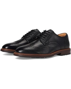 Florsheim Anthem Wing Tip Oxford Shoes 7.5 W (3E) Leather - Black
