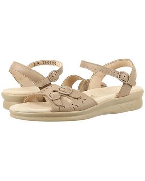 SAS Duo Adjustable Comfort Sandal Shoes 6 M - Metallic