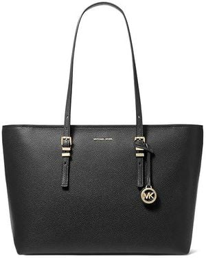 MICHAEL Michael Kors Quinn Large Tote Tote Handbags, Polyester - Black