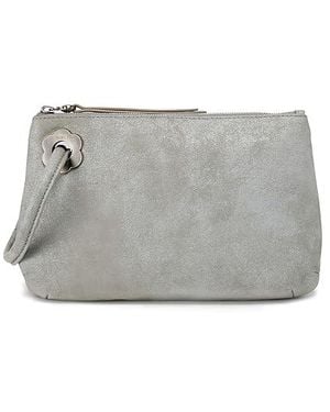 Hobo International Daisy Daze Large Wristlet Handbags, Leather - Gray