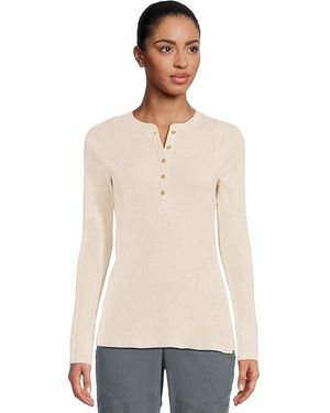 Prana Touchstone Henley Clothing, Cotton/Elastane/Lyocell - Black