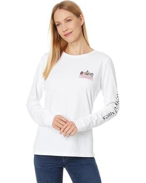 Vineyard Vines Halloween Long Sleeve T-Shirts Clothing, Cotton - Blue