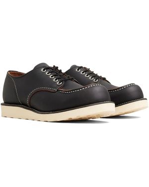 Red Wing Wing Heritage Shop Moc Oxford ( Prairie) Lace-Up Boots - Black