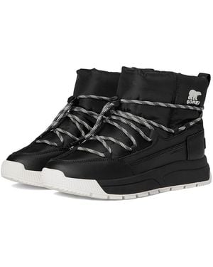 Sorel Whitney Iii Slip-On Waterproof Cold Weather Boots/Sea Salt 5.5 B - Black