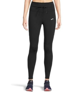 Brooks Luxe Tight Clothing, Polyester/Spandex - Black