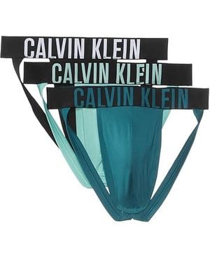 Calvin Klein Recycled Polyester Microfiber Jock Strap - Black