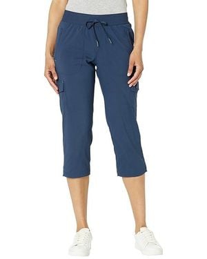 L.L. Bean Vista Camp Pants Crop (Nautical) Casual Pants - Blue