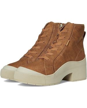 Dr. Scholls Time Up Lace-Up Short Boots Boots, Synthetic - Brown