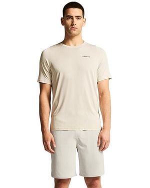 C.r.a.f.t Collective Bi-Blend Shortsleeve T-Shirts T Shirt, Lyocell/Mesh/Polyester - Black