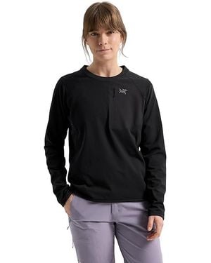 Arc'teryx Delta Crew Clothing, Fleece/Polyester - Black
