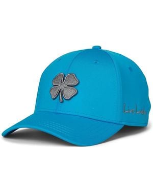 Black Clover Premium Clover 153 Hat Baseball Caps Azure Hat/3D Charcoal Clover, Polyester/Spandex - Blue