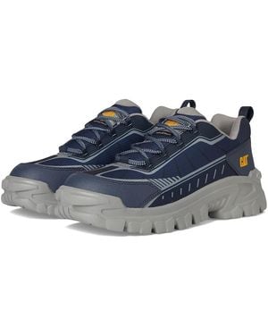 Caterpillar Invader Sport Lo Mesh Ct Work Boots 8 D - Blue