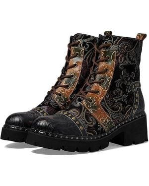 Spring Step Severity Boots, Leather/Suede - Black