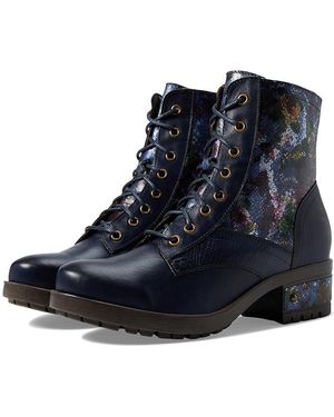 Spring Step Marty-Met ( Multi) Shoes - Blue