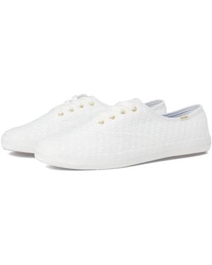 Keds Champion Canvas Lace Up Shoes 6 B - White