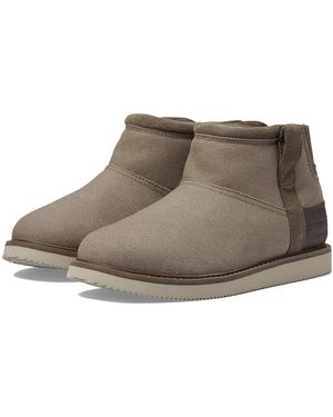 Sanuk Cozy Vibe Surf Check Sl (Stone) Shoes - White
