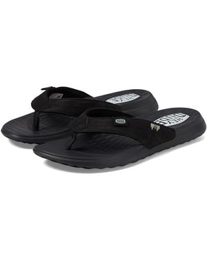 HEYDUDE Christi Flip Classic Shoes, Synthetic - Black
