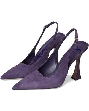 Sam Edelman Odette Slingback Shoes Dress Sandals, Leather - Purple