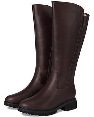 Rockport Ivette Wide Calf Boots 5 M (B) Leather/Rubber/Textile - Black