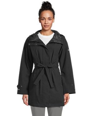 Columbia Here And Theretm Iii Trench Jacket Coat, Mesh/Polyester - Black