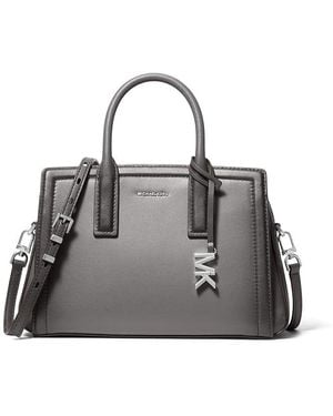MICHAEL Michael Kors Laila Small Satchel Satchel Handbags, Polyester/Twill - Black