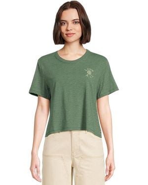 Toad&Co Boundless Jersey Short Sleeve Crew Clothing, Cotton/Polyester - Green
