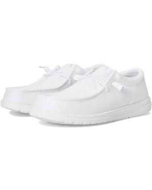 HEYDUDE Wally Funk Mono Slip-On Casual Shoes Shoes, Synthetic/Textile - White