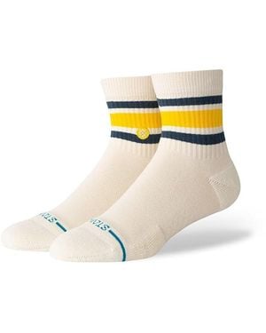 Stance Boyd Quarter (Cream) Knee High Socks Shoes - Yellow