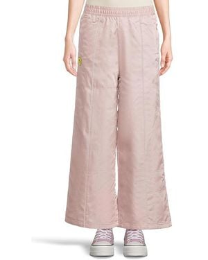 PUMA Scuderia Ferrari Premium Woven Pants Clothing Sm, Polyester - Pink