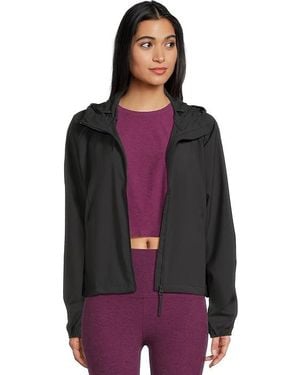 Beyond Yoga Cross Country Packable Jacket Coat, Nylon - Black